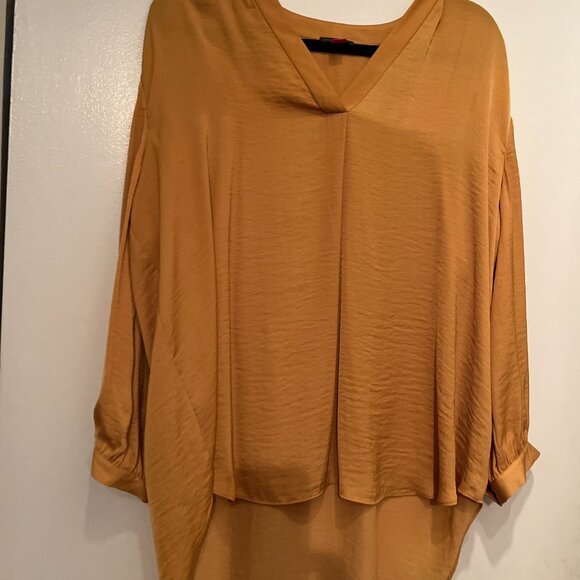 Vince Camuto Flowy Blouse - Mustard Colored - Size 1X (Plus Sized) - Picture 8 of 15